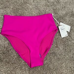 Fuchsia Pink Good American swim brief - NWT